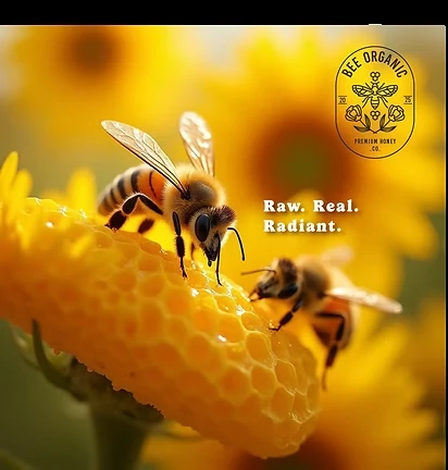 Bee Organic nature-led raw honey social content